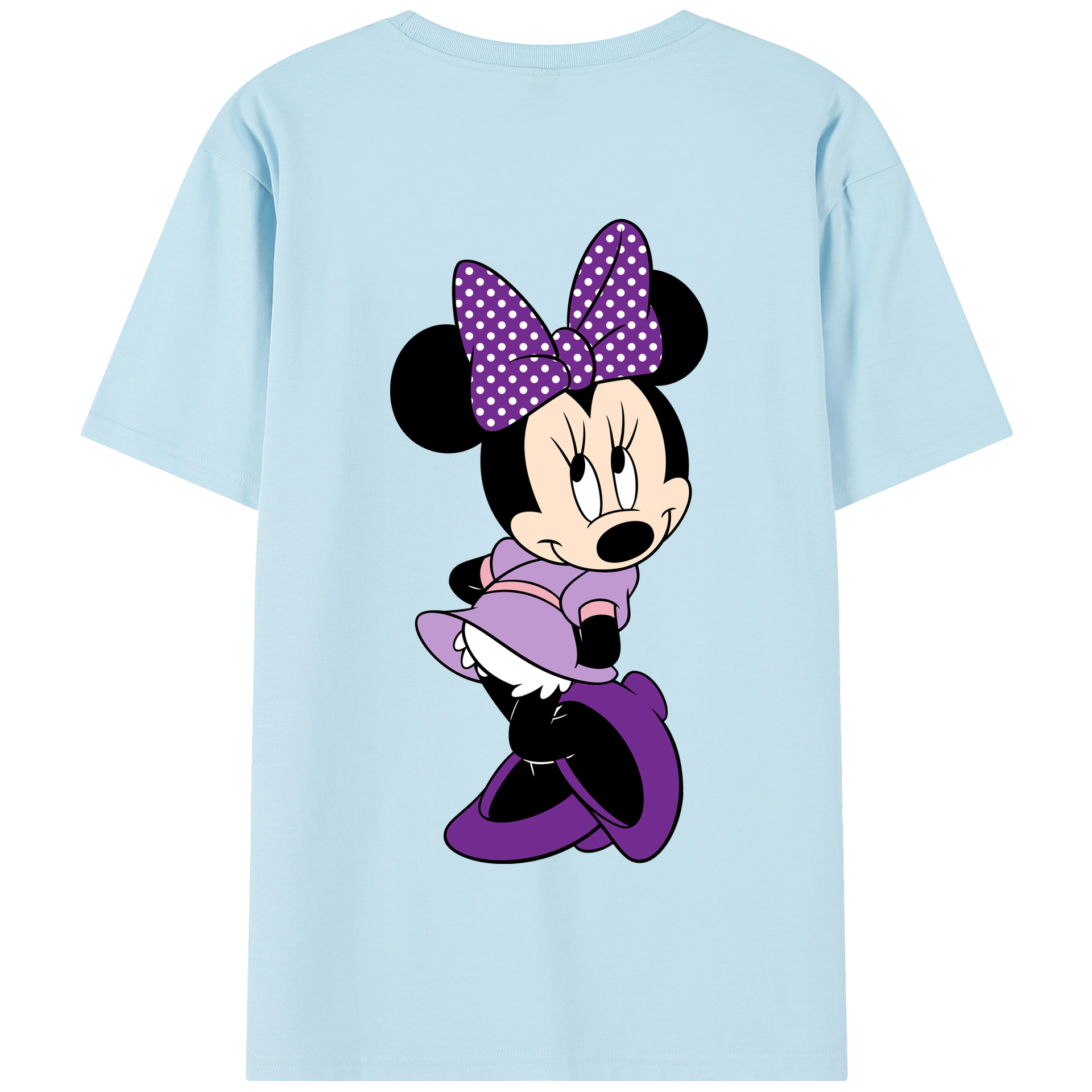 （画像用） ミッキーマウス Mickey Mouse 綿100％半袖Tシャツ（背面プリント）